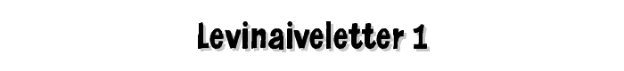 LeviNaiveLetter 1 font